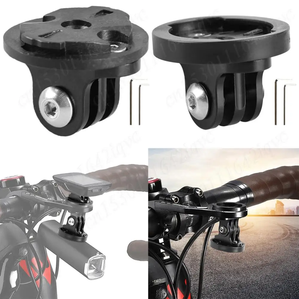 Adaptador de soporte de montaje para cámara deportiva de bicicleta, adaptador de faro de cámara de liberación rápida, soporte de luz delantera para soporte de montaje Garmin Gopro