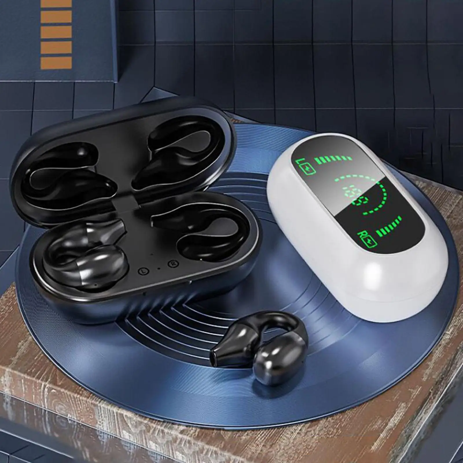 Clip Wireless Earbuds Deep Bass Headset für Running Sport Office