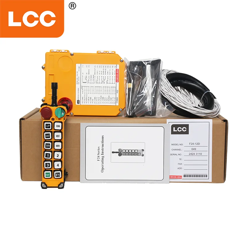 

F24-12D Factory Price AC/DC 12-24V AC220V Crane Wireless Industrial Remote Control