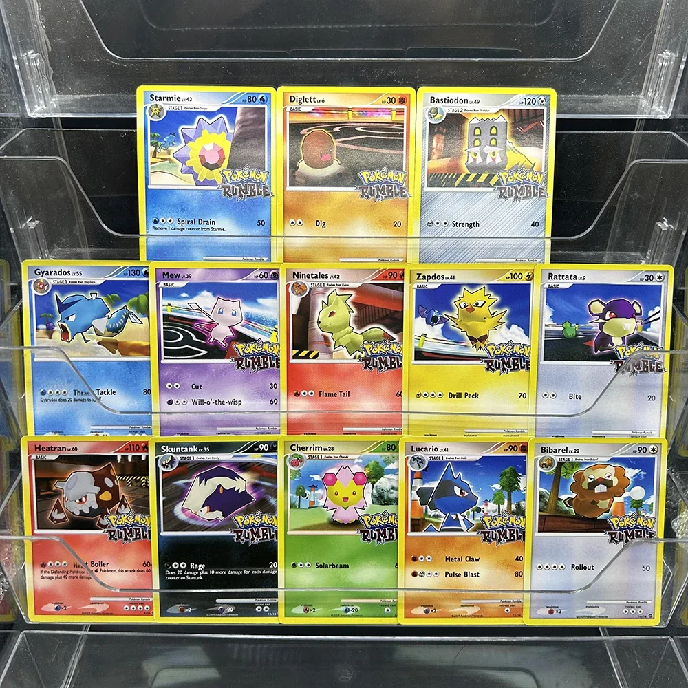 

Коллекционная карта аниме PTCG TCG 2009, Platinum Rumble Skuntank Starmine Digett Bastiodon Mew, английская карта без фольги, Рождественский подарок