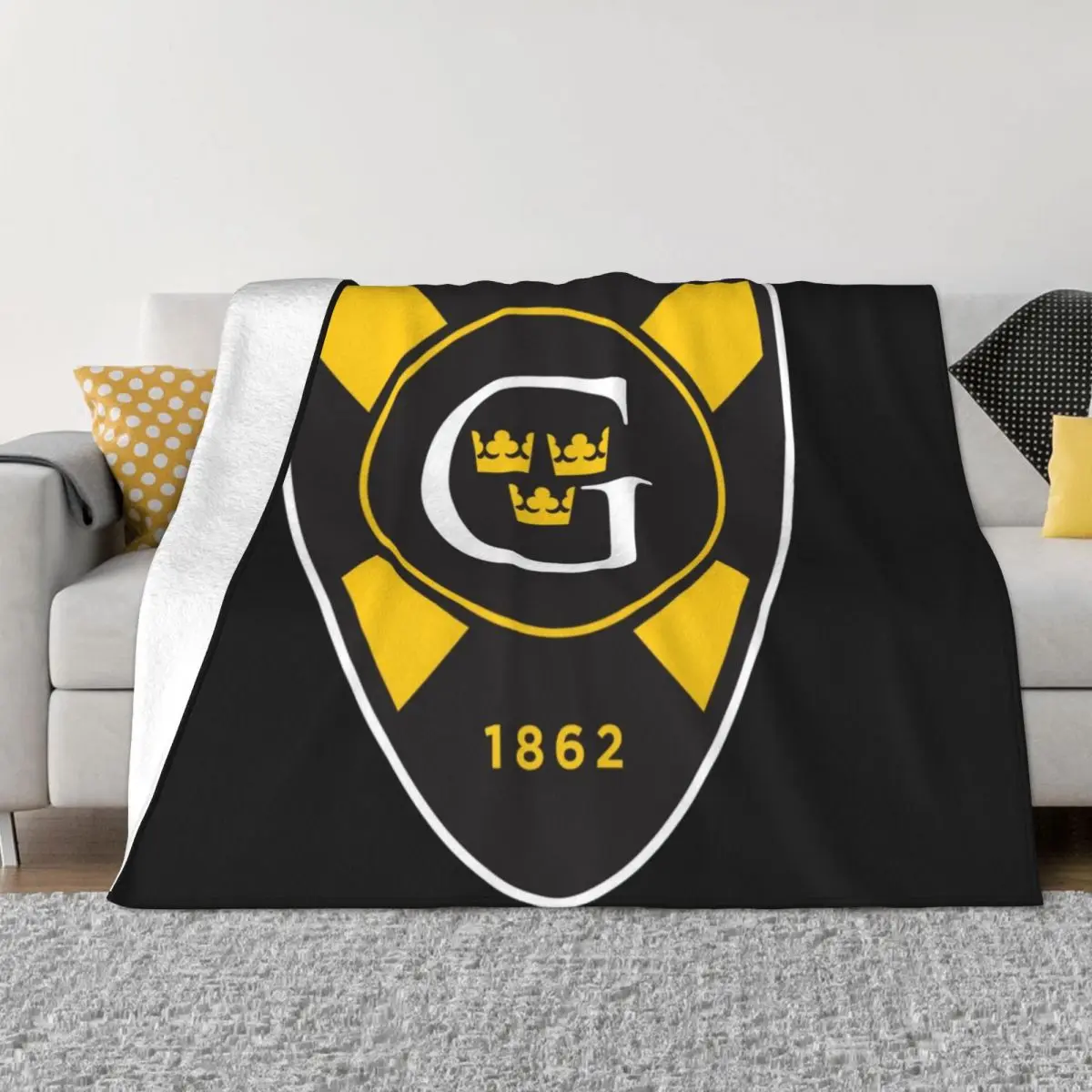 

The Gustavus Adolphus Merch Throw Blanket Warm Fluffy Softs Blankets