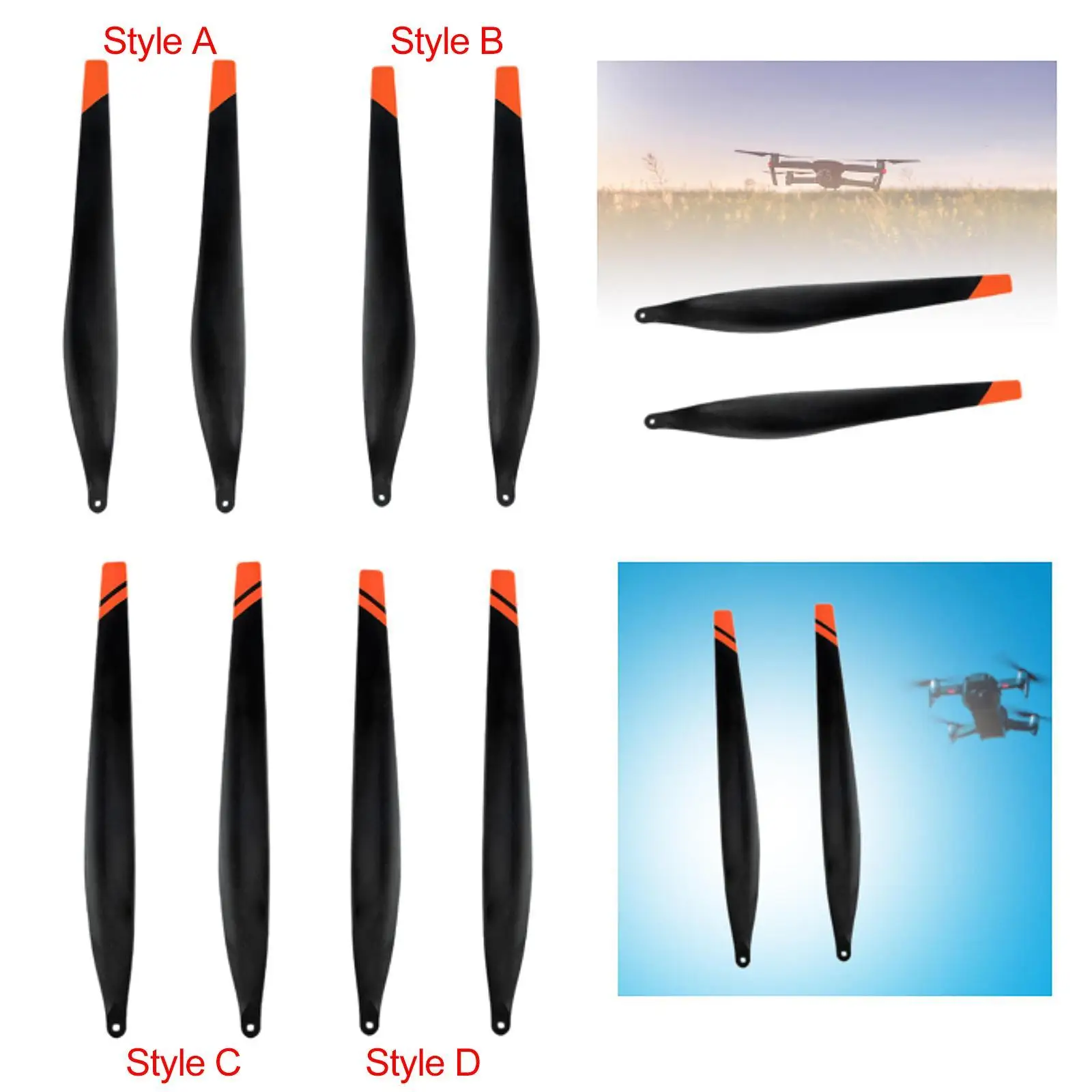 2 قطعة مراوح الطائرة بدون طيار استبدال الطائرة بدون طيار المتوافقة مع ملحقات تشتيت المروحة للتسميد