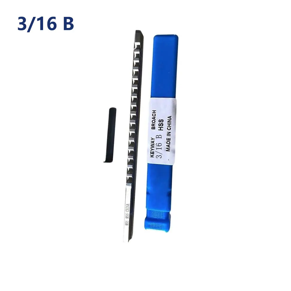 

3/16 B Push-Type Keyway Broach Metric Sized with Shim High Speed Steel Cutting Tool knife for CNC Machine
