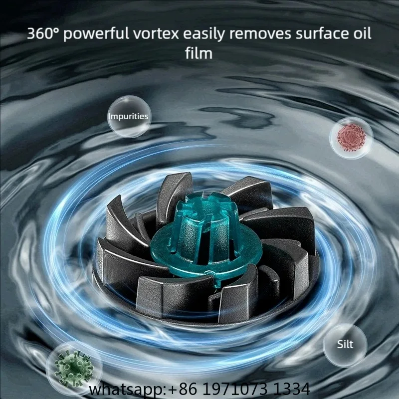 Fish Tank Electric Oil Film Remover Artifact Water Surface Mini Oil Film Processor Oxygenation Mute Circulation Filter view 3