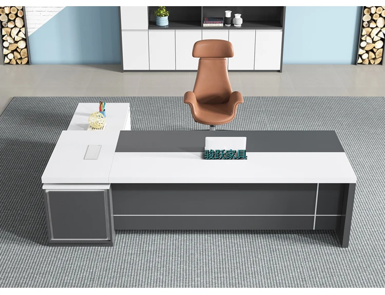 LBZ53 Holz L-förmiger CEO-Büroschreibtisch Bürotisch Chef von Best Manufacturers Büromöbel