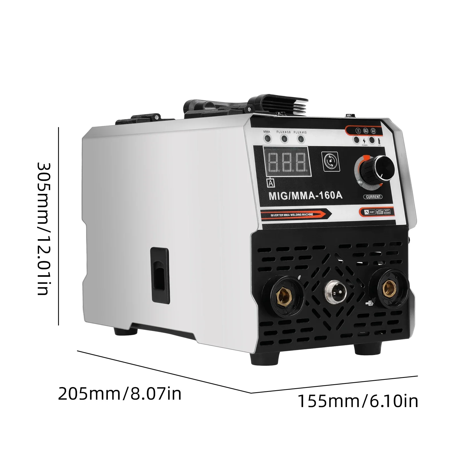 120A European Standard 220V with Accessories 1kg Gasless MIG/MMA-160A Welding Machine