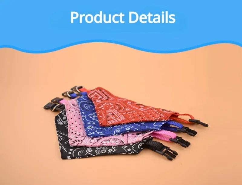 Bedrucktes Haustier-Dreiecksbandana, Verstellbarer Riemen, Hunde- und Katzen-Sabberlätzchen, Halstuch für Kätzchen und Welpen, Tägliche Bekleidung, Haustierzubehör – Detail 5