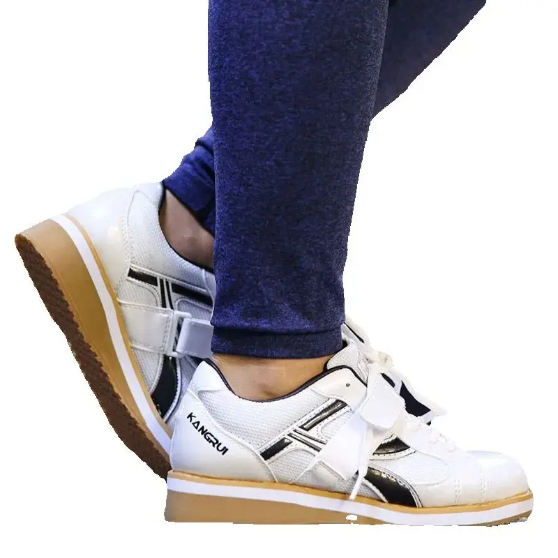 Professional Leather Weightlifting Shoes Men's and Women's Fitness Squat Non-slip Weightlifting Shoes