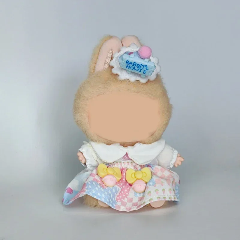 

15/17cm Labubu Doll Clothes Trendy Purple/Pink Dress Set Fashion Accessories For Ropa Labubu