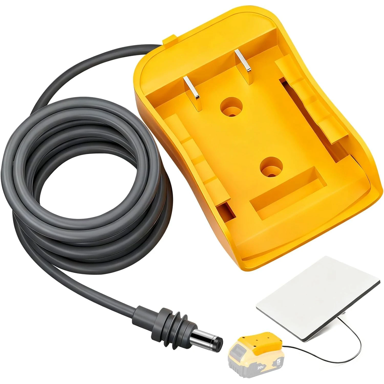 

Кабель питания Starlink Mini DC, совместимый с аккумулятором DeWalt 20V, адаптер для аккумулятора 18AWG без инструментов для подключения к Starlink Mini, 1 м