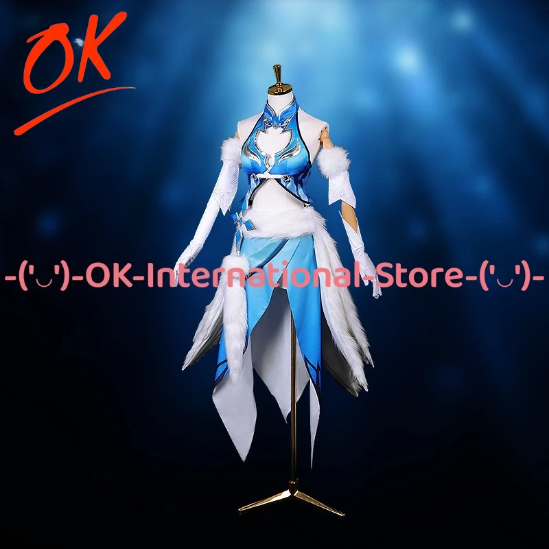 

Honor of Kings Wang Zhaojun Original Skin Cosplay Costume Anime Game Character Outfit Halloween Carnival Party Uniform Suit