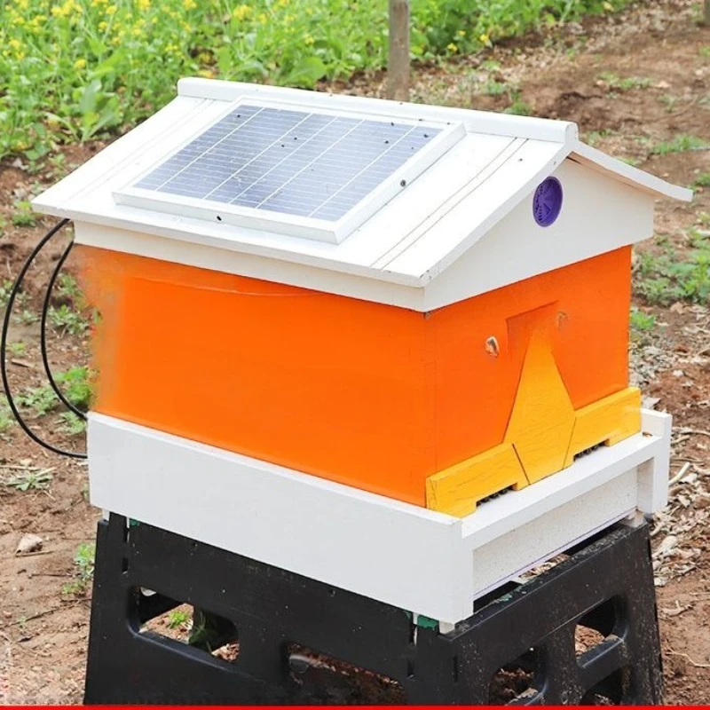 

New smart bee box Italian bee solar powered honeycomb box Inductive adjustment