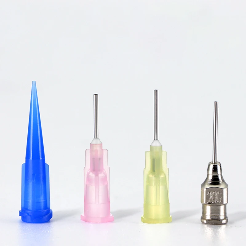 10 pz/kit ago per siringa colla UV ago per saldatura ago per siringa di vetro ago in acciaio inossidabile ago in plastica