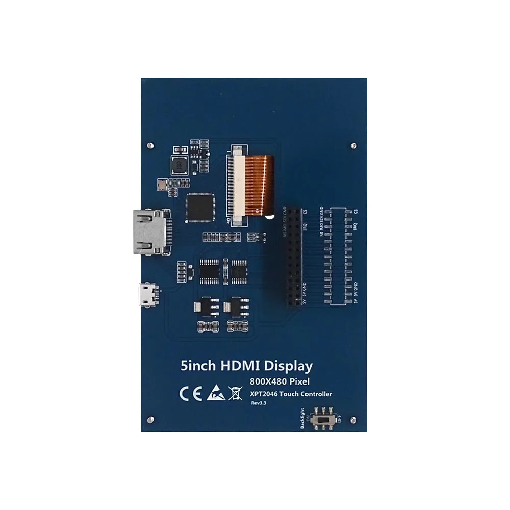 5-inch HDMI LCD touchscreen LCD display for Raspberry Pi 3B+/4B