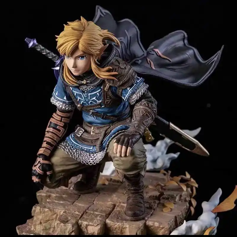 In Stock 38cm The Legend of Zelda Game Figure Link Figures Gk Figurine PVC Statue Collectible Model Desktop Ornament Toys Gifts