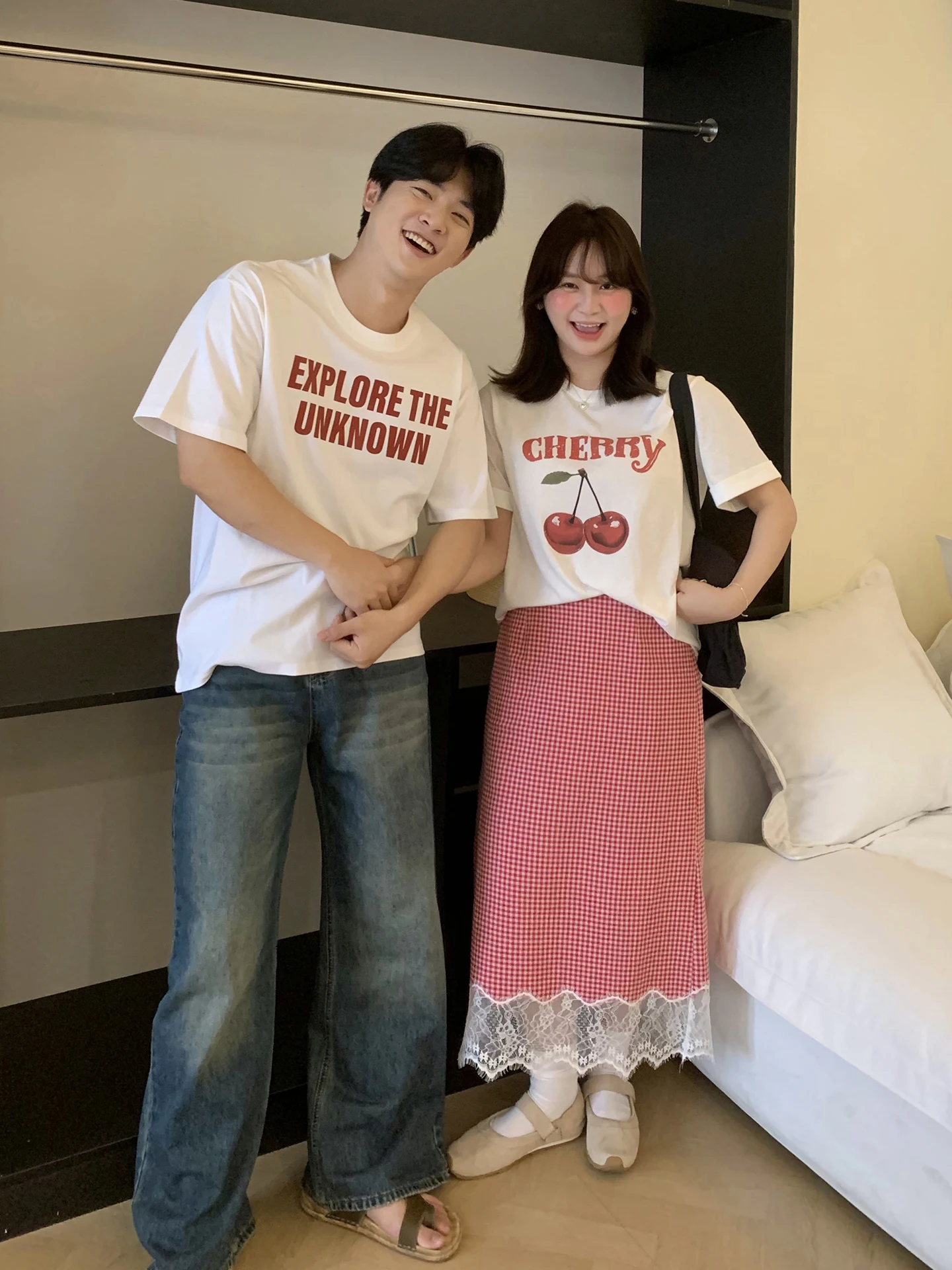 

High Waist Plaid Skirt Korean Sle plus Size Women's Summer Casual A-Line Skirt Slimming Effect Berry Garden