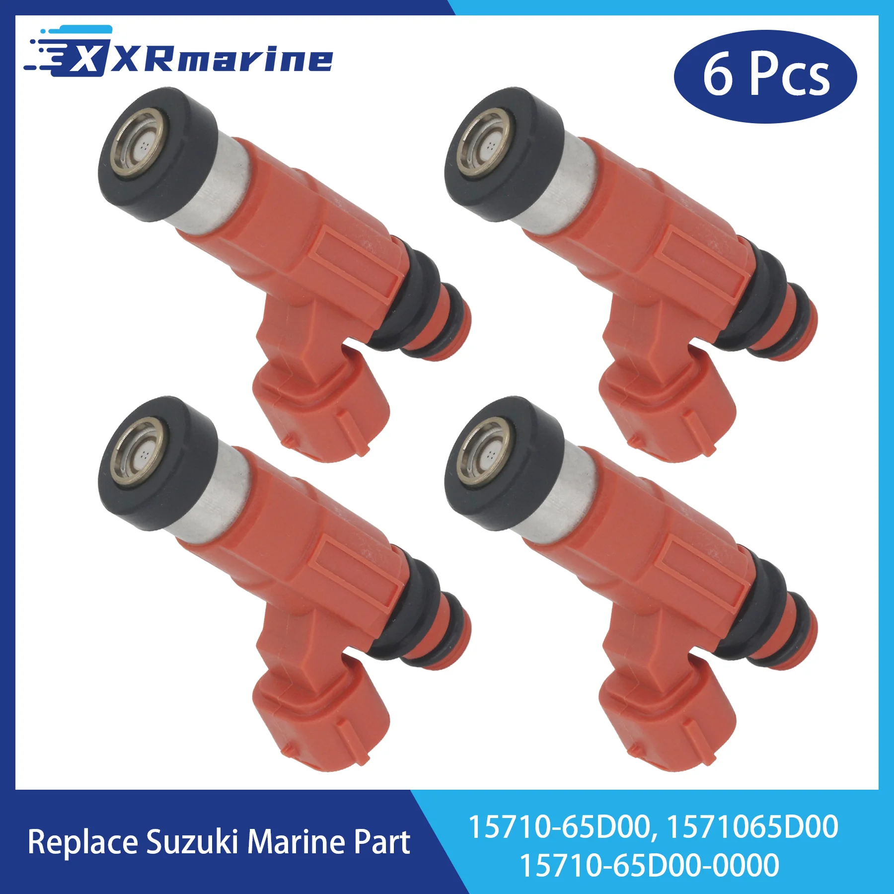 

4 Pcs Fuel Injectors 4 Holes 15710-65D00 for Suzuki 4-Stroke DF 90 100 115 140 HP TL TX Escudo Vitara Outboard Engine 1571065D00