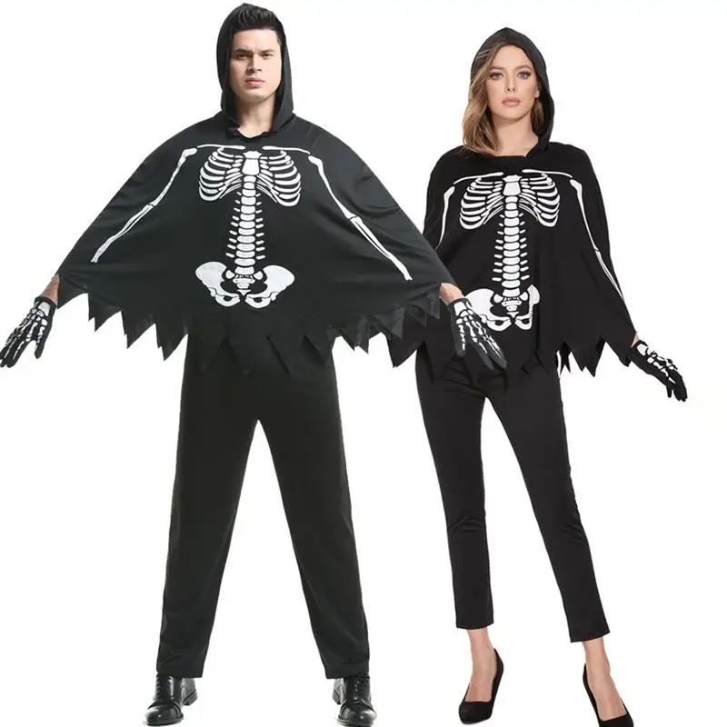 

Adult Halloween Costume Scary Skeleton Skeleton Frame Devil Outfit Performance Suit Masquerade Ball Costume Scary Funny