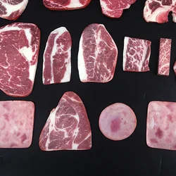 Artificial Meat Pvc High Simulation Steak Model Beef Bacon Western Restaurant Barbecue Food Decor Fake Food Photography Props
