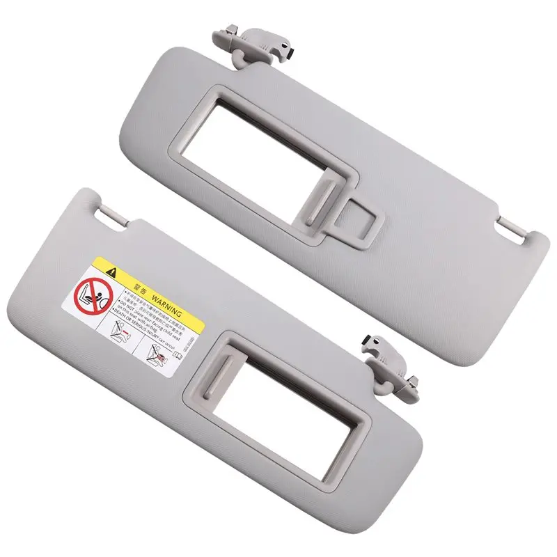 

Left+ Right Sun Visor Makeup Mirror With Light Grey 8W0857551 8W0857552 1 Pair For A4L A5 Q5L Q2L