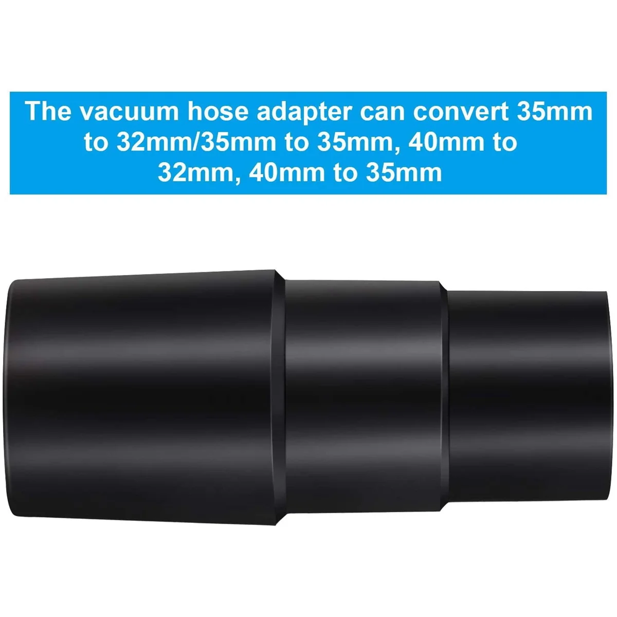 A06P-2 Pieces Vacuum Hose Adapter Cleaner Hose Universal Adapter Converter, 32mm 35mm 40mm Hose Reducer for Most Vacuum