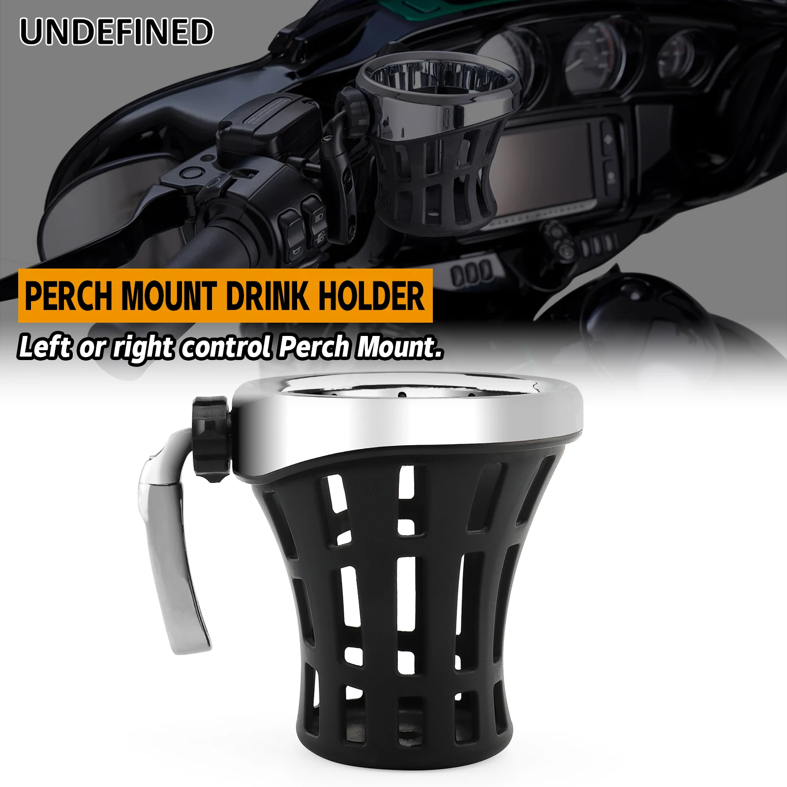 

Motorcycle Cup Holder Water Bottle Holder Perch Mount Holder For Honda Goldwing GL 1800 GL1800 F6B for Harley Yamaha Kawasaki