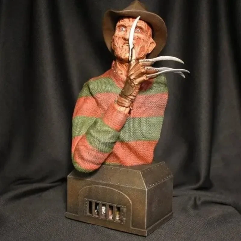 

Ruby's Elm StreeT Fred Kruger Halloween Horror Movie Killer Statue Resin Crafts Killer Horror Atmosphere Desktop Gift Home Decor