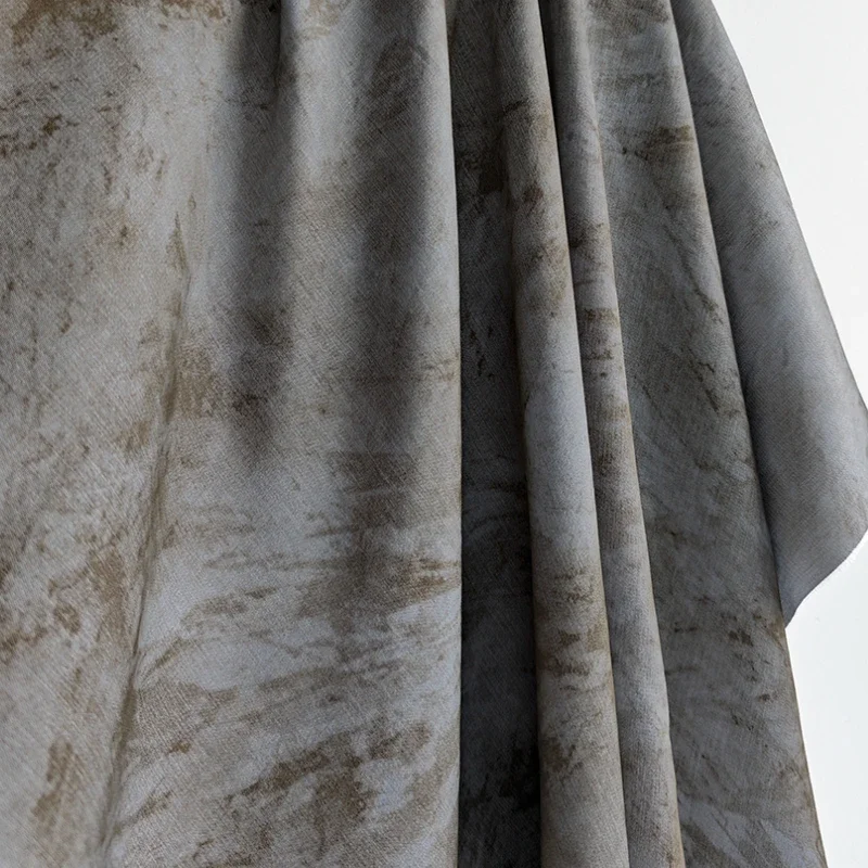 

Серая потертая ткань в горошек для шитья своими руками, весна-лето, классические рубашки, брюки, дизайнерская одежда, модная ткань на метр