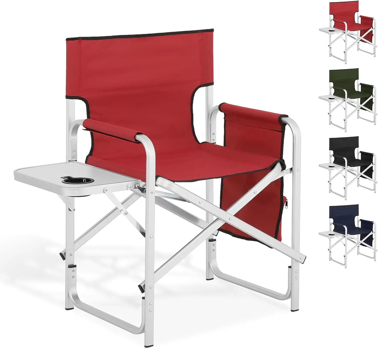 

Directors Chair, 21“Tall Foldable Camping Chairs, Folding Aluminum Frame Vanity Chair, Makeup Artist Chair, Portable Camping