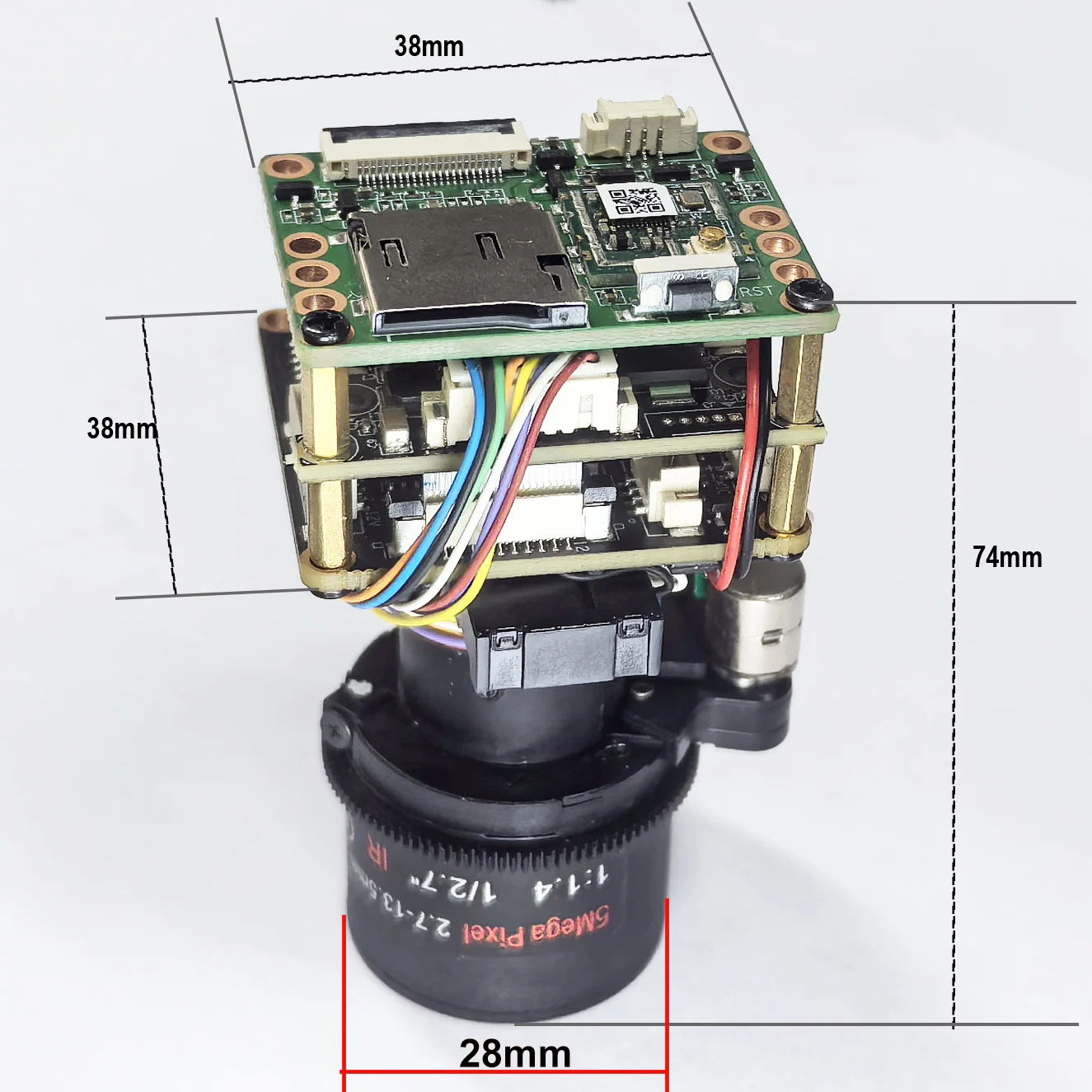 HiEasy 5MP 30fps 30X ZOOM draadloze wifi IP Camera module ONVIF RTMP SD-kaart PTZ
