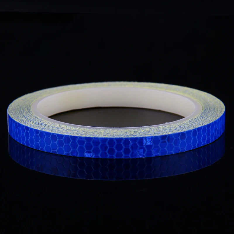 1 cm * 8 m Reflektierende Bänder 9 Farben Reflektoren Warnband Nacht Sicherheit Aufkleber Weiß Blau Rot Gelb orange Grün Für Fahrrad Auto