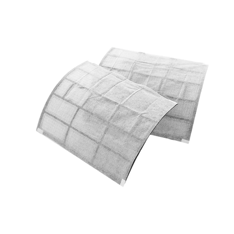 18Pcs Air Conditioning Filters Wind Outlet Cover Self-Adhesion Cuttable Air Conditioner Purifying Cotton Net 40X35cm