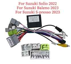 Car 16pin Wiring Harness Adapter Android Radio Power Cable For Suzuki Solio Baleno S-presso 2022+
