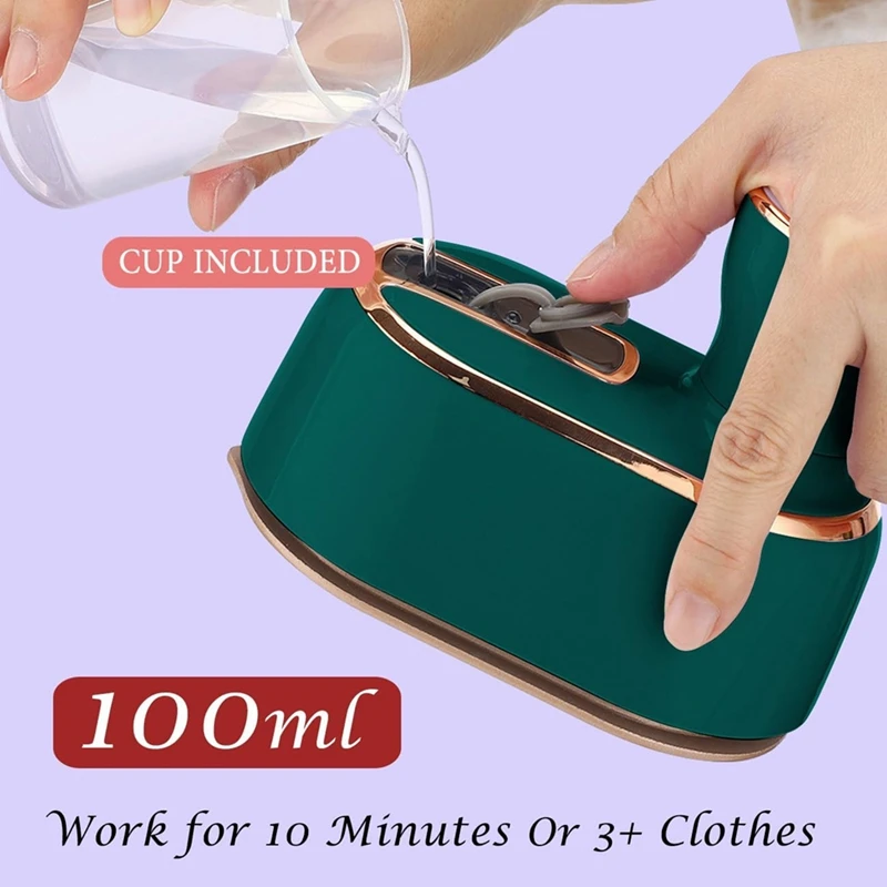 Travel Steamer Mini Iron For Clothes: Portable Mini Steam Iron Handheld Clothing Steamers Travel Size