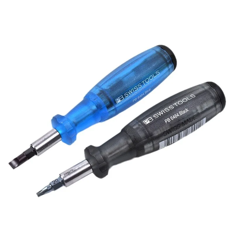 Swiss PB set screwdriver with imported anti slip handle, 8-in-1 interchangeable screwdriver head, portable screwdriver PB 6464/