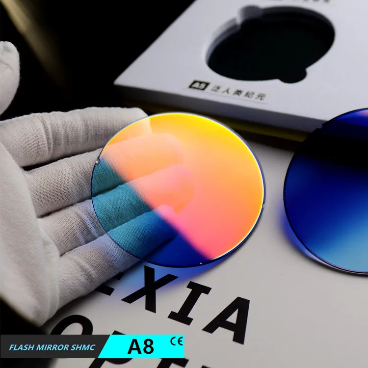 

Линзы для солнцезащитных очков EXIA A8, красные зеркальные линзы, цвета вспышки, градиентные синие линзы UV400