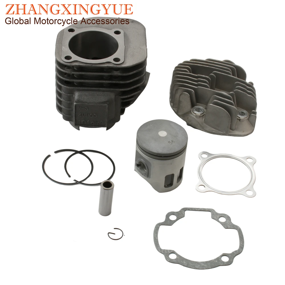 Scooter 56mm 128cc Big Bore Cylinder Kit & Head For Yamaha Bws 100 Axis Aerox Nitro YW100 Zuma 100cc 4VP 2T Minarelli