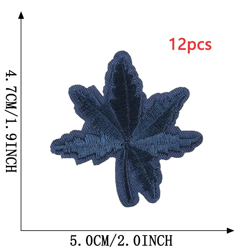 12 stücke Eisen Auf Patches Für Kleidung Maple Leaf Lot Groß Gestickte Nähen Mix Pack Parches Termoadhesivos Ropa Mochila Applique Diy – Detail 6