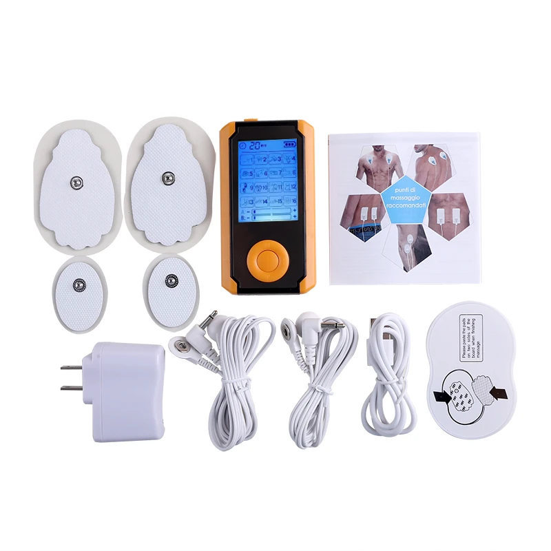 

16 Modes Unit 2 Output Low Frequency EMS Nerve Muscle Stimulation Digital Pulse Massager PhysiotherapyTherapy for Pain Relief