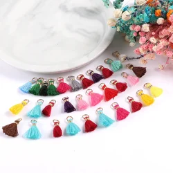 30pcsTiny Tri Layered Keychain Tassels Mini Tassel for Craft Jewelry Making Tassel for Earring Bookmark(Classic Color)
