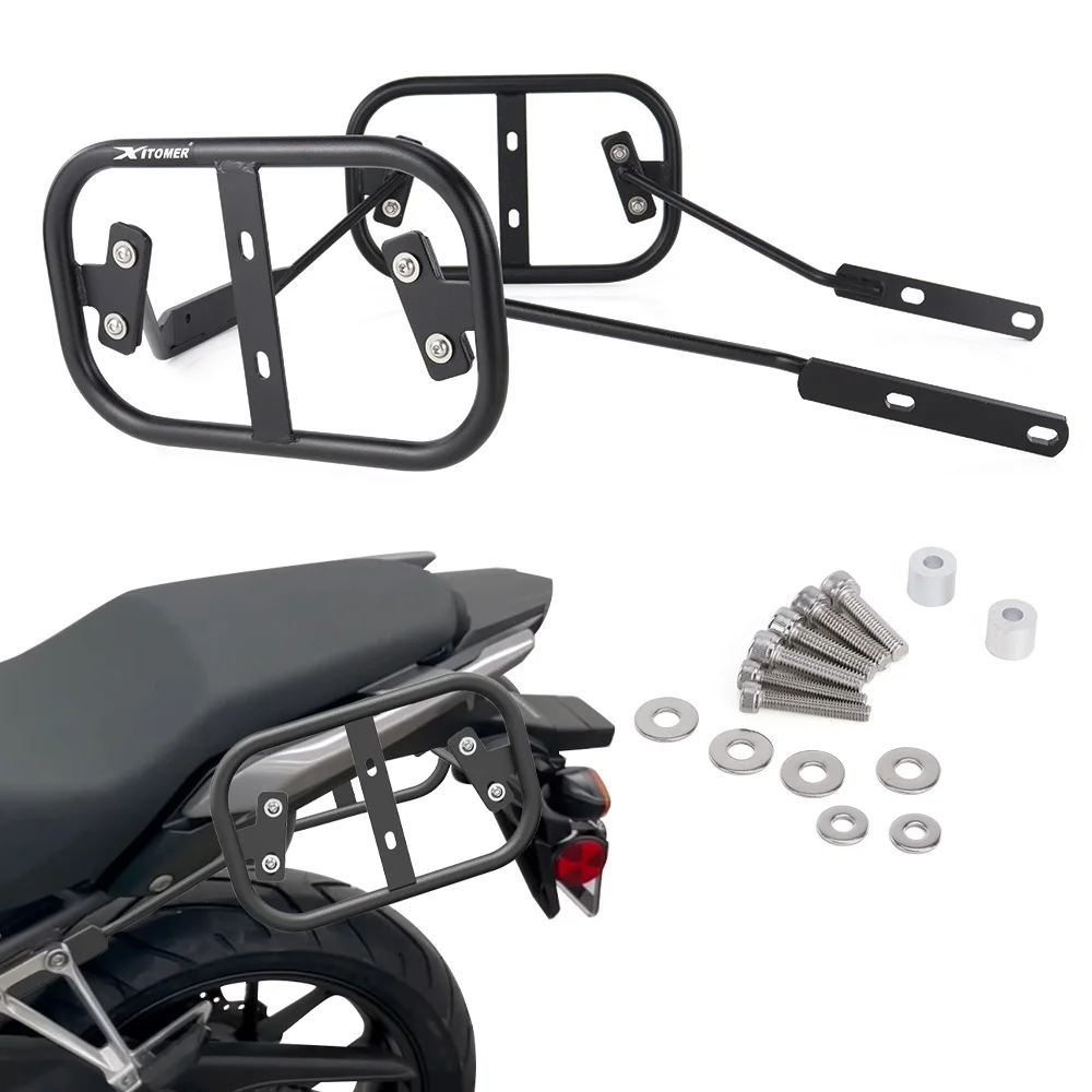 

Motorcycle Side Luggage Racks Saddlebag Support Bar Mount Brackets Pannier Rack CB500X 2013-2020 2021 2022 2023 2024 For HONDA