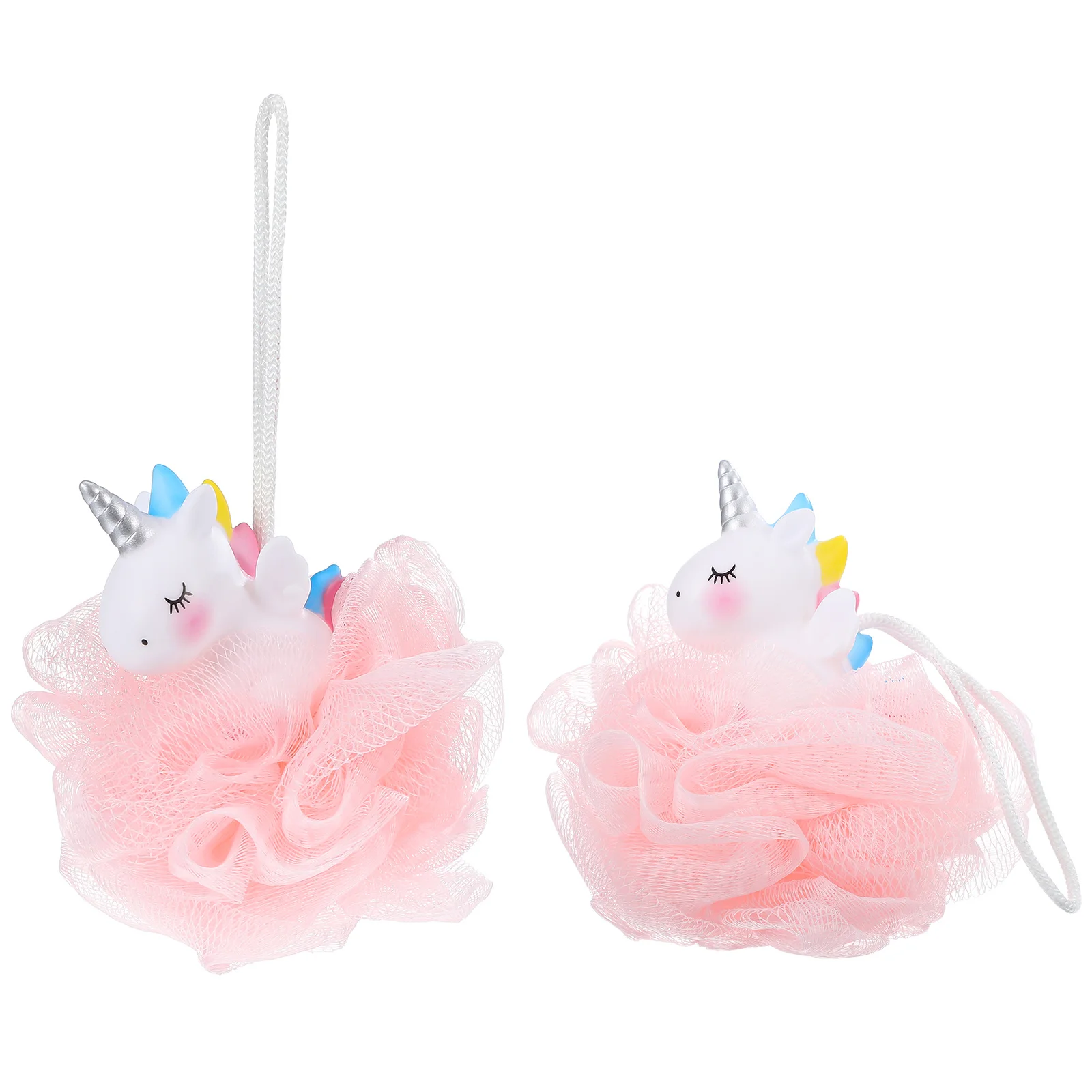 

2Pcs Unicorn Loofah Kids Bath Sponge Soft Exfoliating Body Scrubber Shower Ball Travel Loofahs Unicorn Loofah Bath Ball