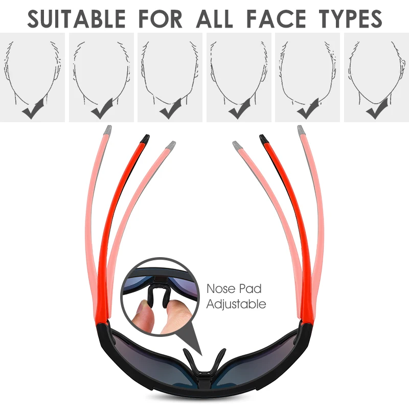 Cyclist Polarized Cycling Goggles Bicycle Eyewear Road Bike MTB Outdoor Sport Sunglasses Protection Glasses Windproof Gafas image 5