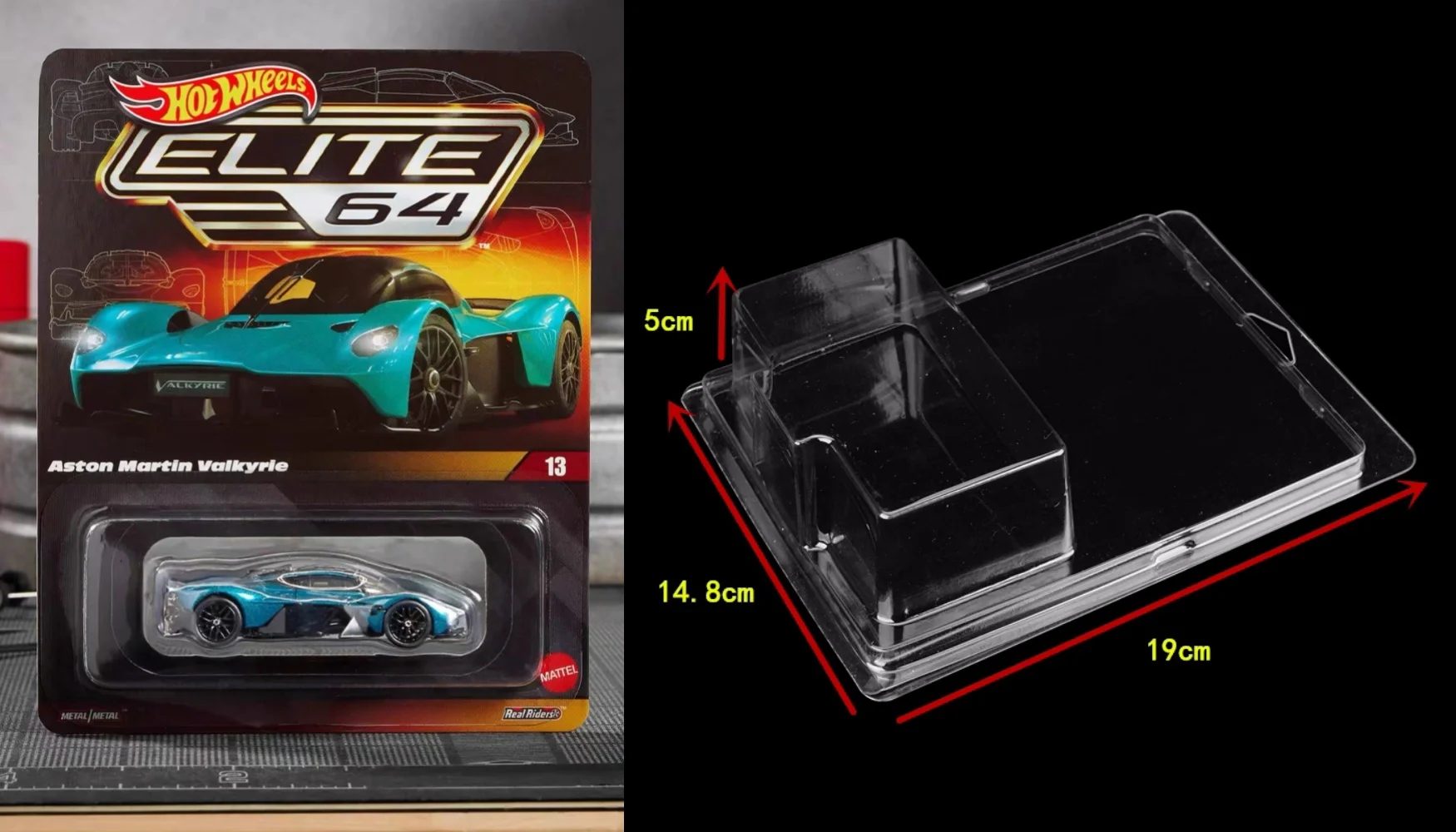 New Hot Wheels 2025 Elite 64 Aston Martin Valkyrie Blue 1:64-Scale