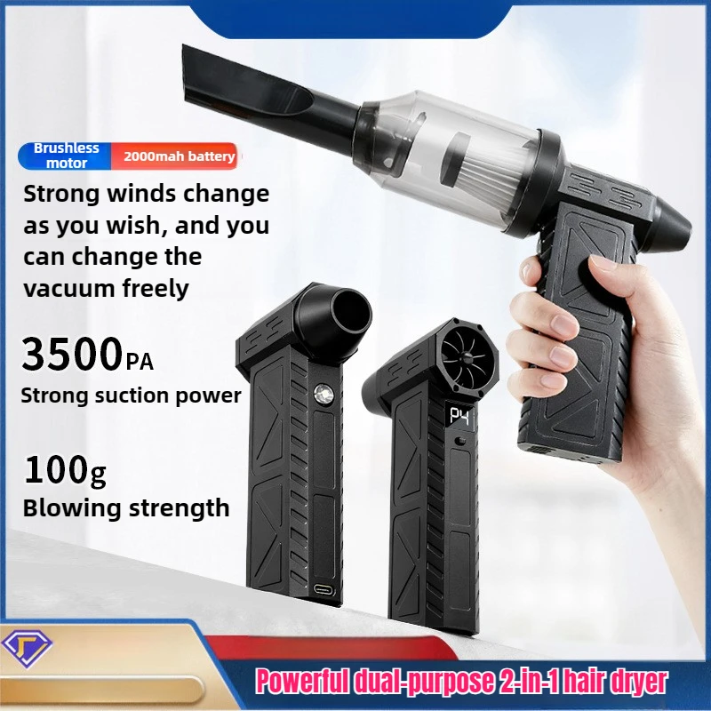 10000mAh 700g التوجه منفاخ الهواء منفضة الهواء الكهربائية فرش مروحة توربو صغيرة نفاثة 70 متر/الثانية سرعة الرياح إزالة الثلوج مجفف #1