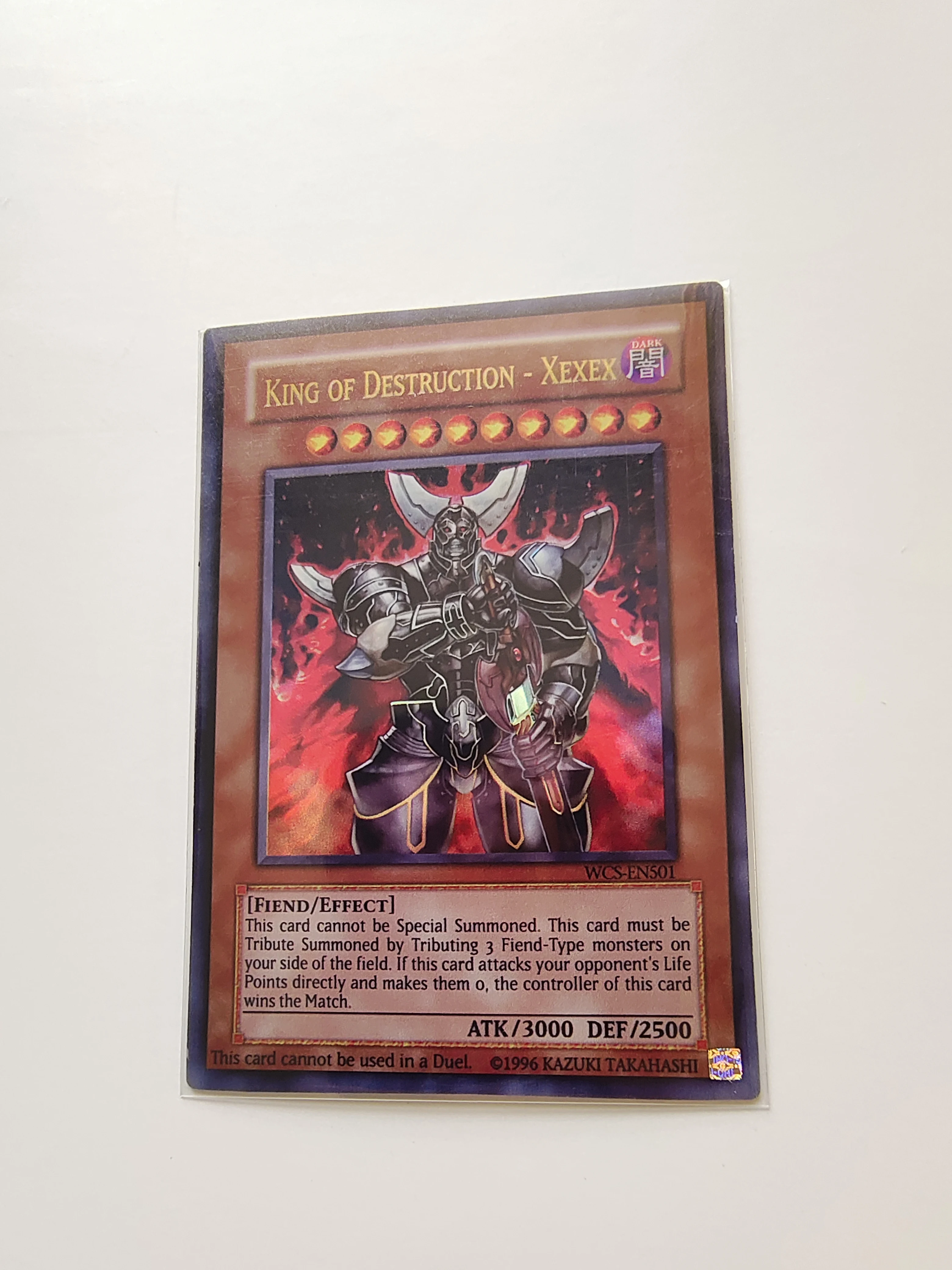 

Yu Gi Oh Ultra Rare/UR TCG King of Destruction - Xexex(WCS-EN501) Board Game English Gift Collection Toy Card (Not Original)