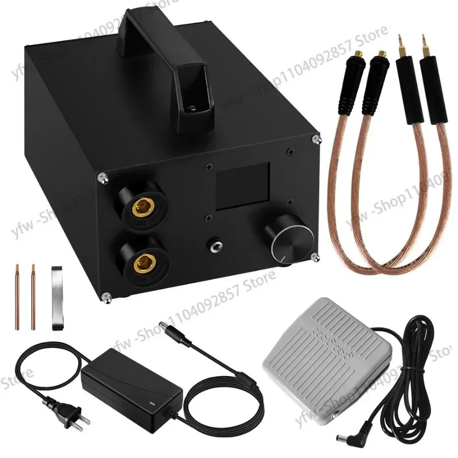 250 Gears Spots Welding Machine Double Capacitors Energy Storage Dual-pulse Welding 0.3mm Nickel Sheet 18650 Battery Spot Welder