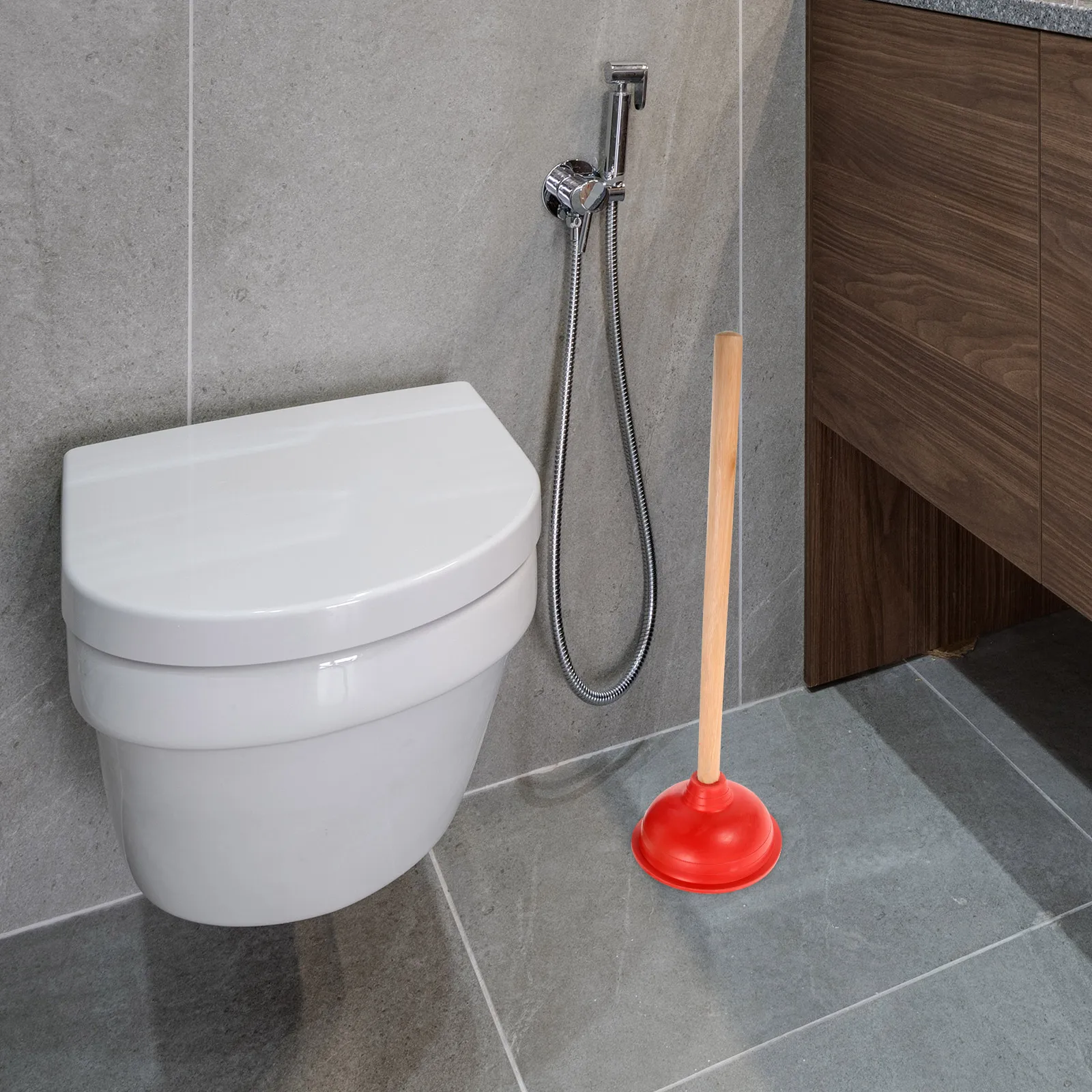 

Toilet Plunger Heavy Duty Rubber Drain Plunger For Bathroom Sink Clogged Toilet Unclogging Tool Home Dormitory Cleaning Supply