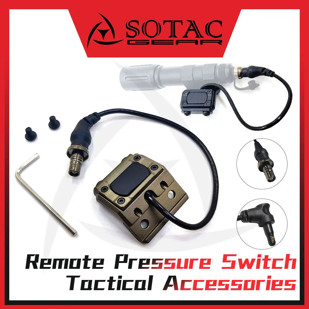 

SOTAC Tactical UNT Mod Button for M300 M600 Flashlight Pressure Remote Accessories Switch Hot Button