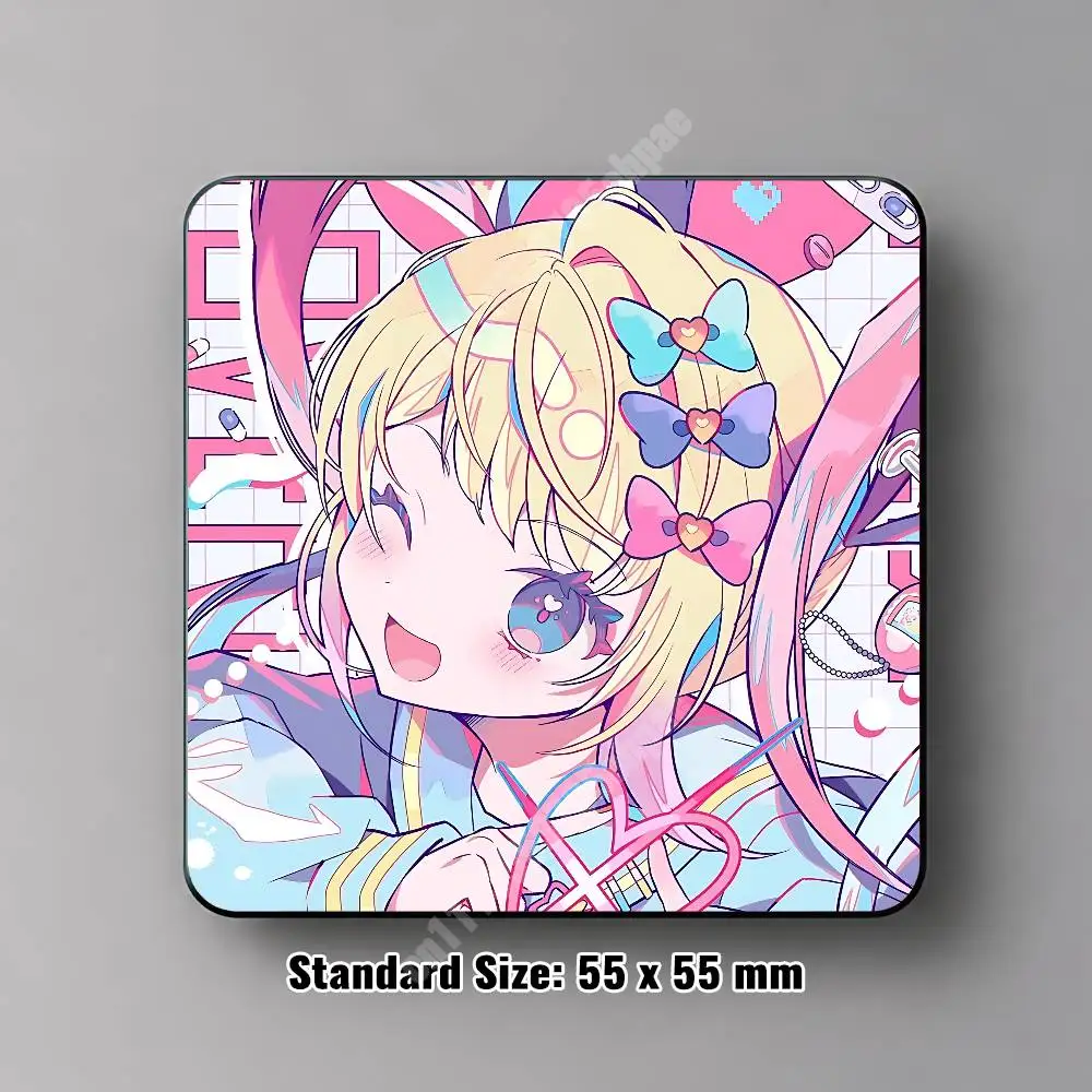 N-Needy Streamer Overload Kangel Magnetic Sticker Reusable Fridge Decal for Metal Surfaces Magnet Marker